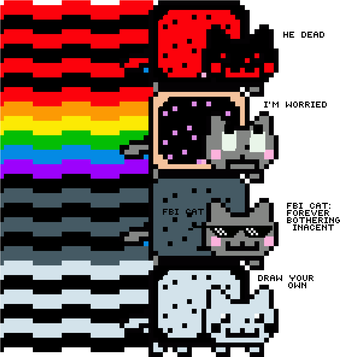 Draw Nyan Cat (1200x1200), Png Download