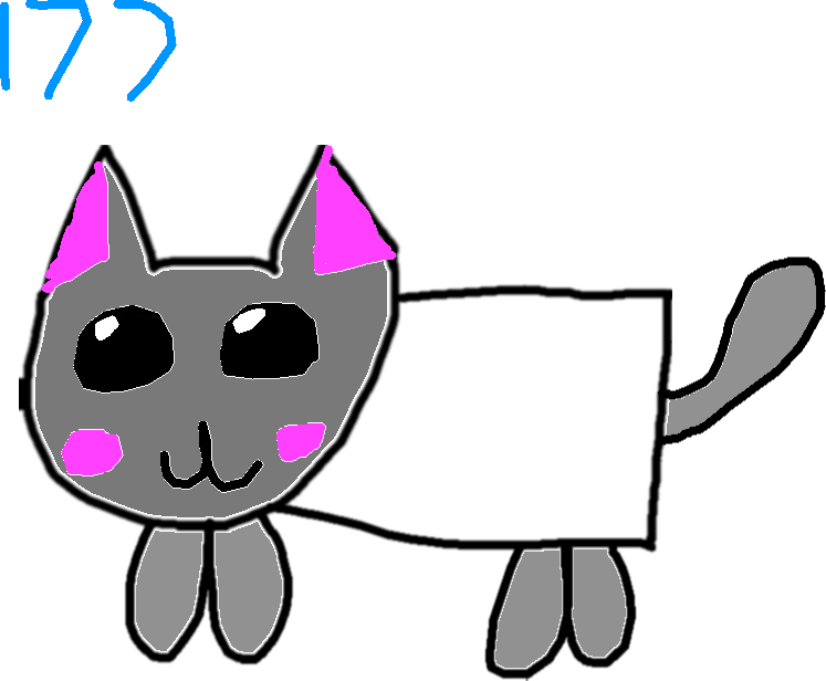 Nyan Cat - - Cartoon (747x616), Png Download