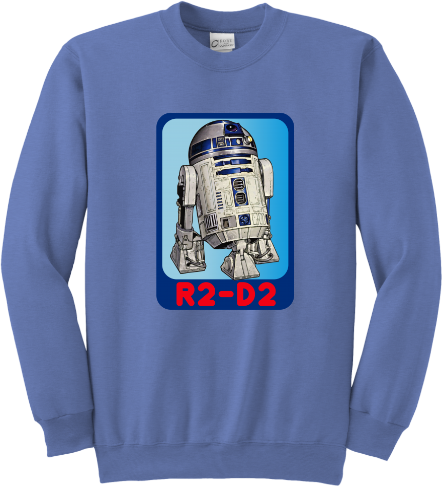 R2d2 Star Wars Youth Crewneck Sweatshirt - Star Wars Bb8 On Shirt (1024x1024), Png Download