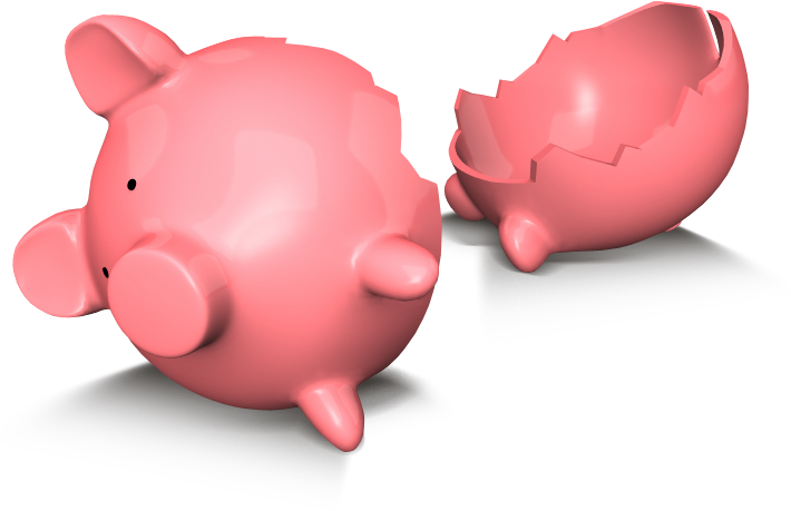 Firescope S Simple Approach To Pricing Enterprise Ⓒ - Broken Piggy Bank Png (710x459), Png Download