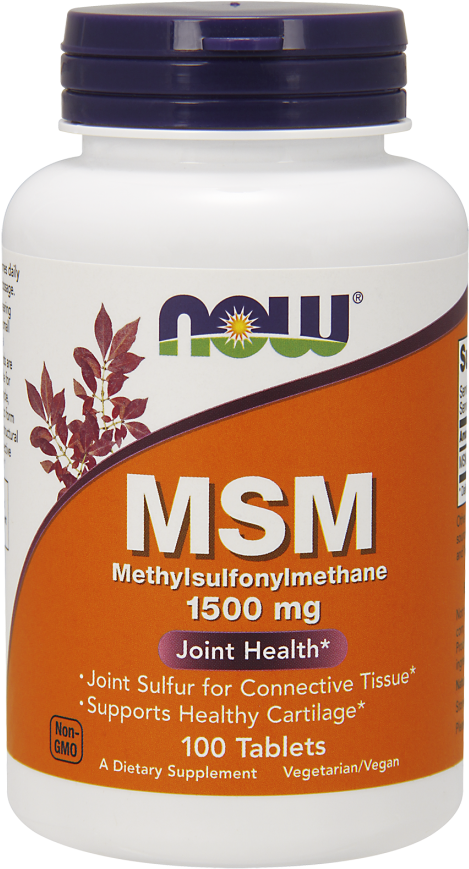 Msm 1500 Mg Tablets - Now L Arginine (480x880), Png Download