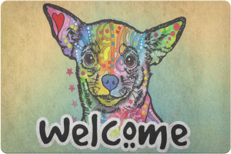 Chihuahua Dog Doormat - Canvas (800x800), Png Download