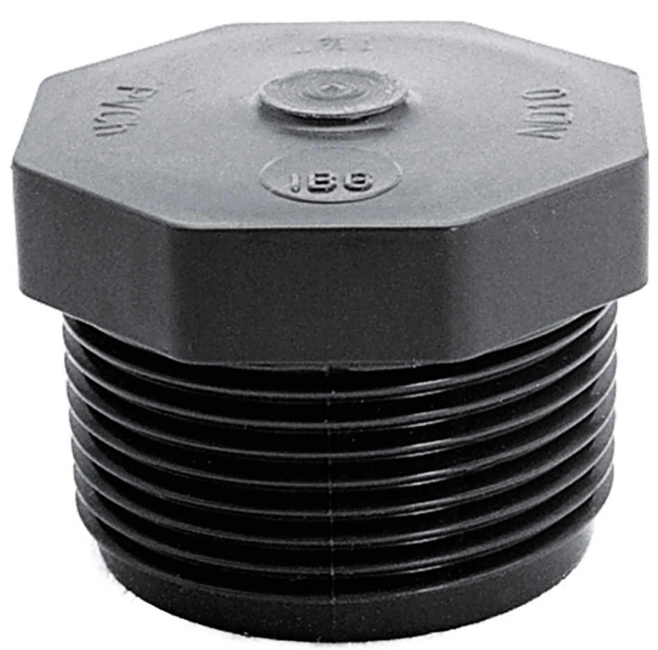 Ibg® Plugs Pvc-u Bsp - Pvc Male Threaded Plug (1200x1200), Png Download