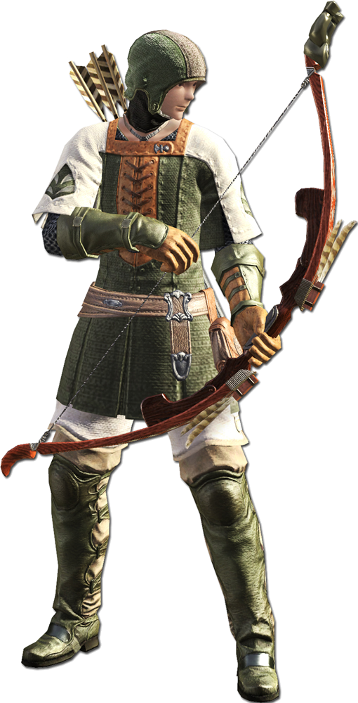 Archer - Final Fantasy Archer (510x1000), Png Download