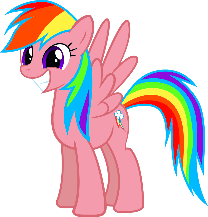 Rainbow Ruby Png - Rainbowdash Exe (875x912), Png Download