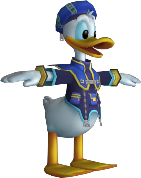 Download Zip Archive - Kingdom Hearts Donald Model (750x650), Png Download