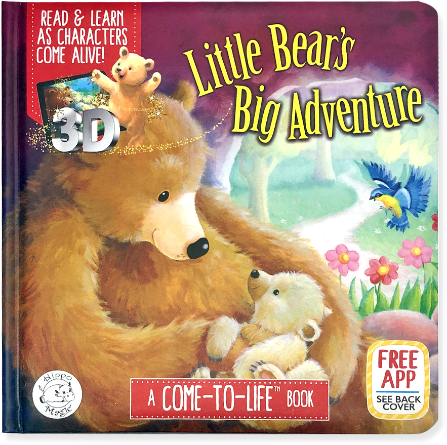 Little Hippo Come To Life Augmented Reality Book Bear - Little Hippo Cinderella (1024x1024), Png Download