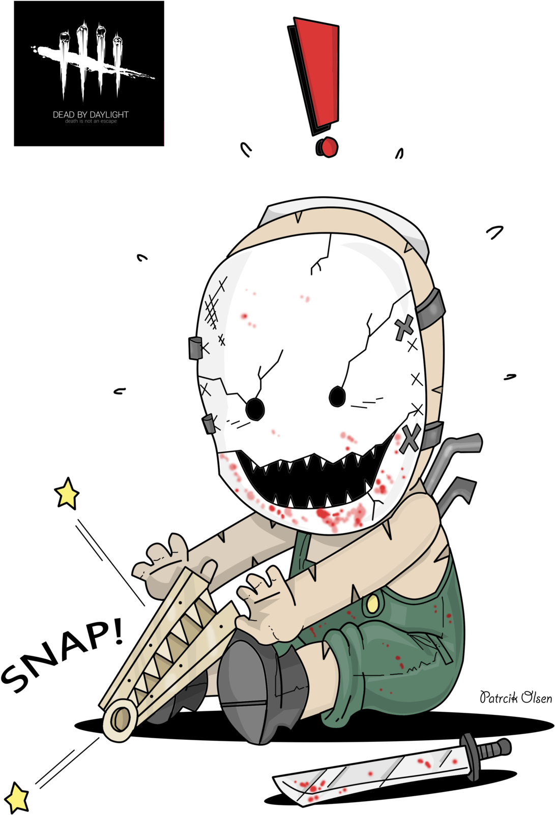 Here's My Colored Art Of Dead By Daylights' Chibi Trapper - Dead By Daylight Chibi Trapper (1280x1707), Png Download