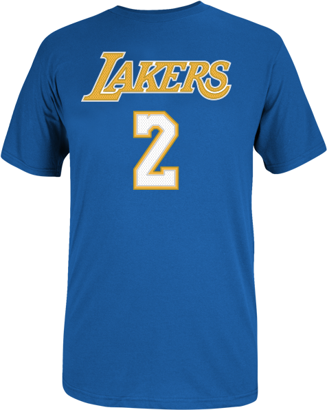 Los Angeles Lakers Lonzo Ball Hd Player Name And Number - Los Angeles Lakers (500x667), Png Download