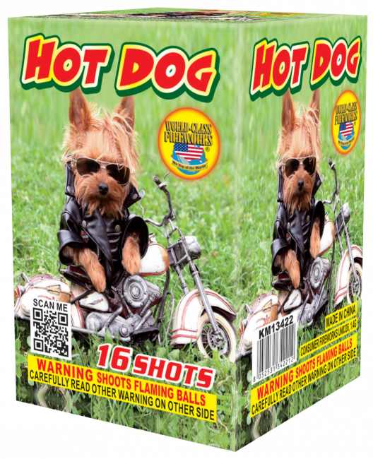 Hot Dog Firework - Firework 200 Gram Cake Happy Clown Bomb (528x650), Png Download