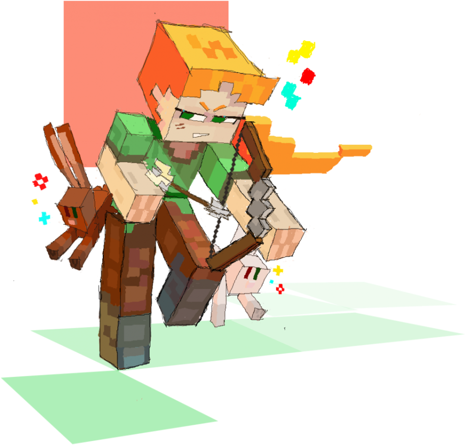 Alex Series Part One - Minecraft Fan Art (962x960), Png Download
