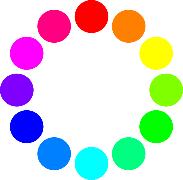 Hsb Color Wheel With 100% Saturation And 100% Brightness - Circles Of Colour (604x594), Png Download