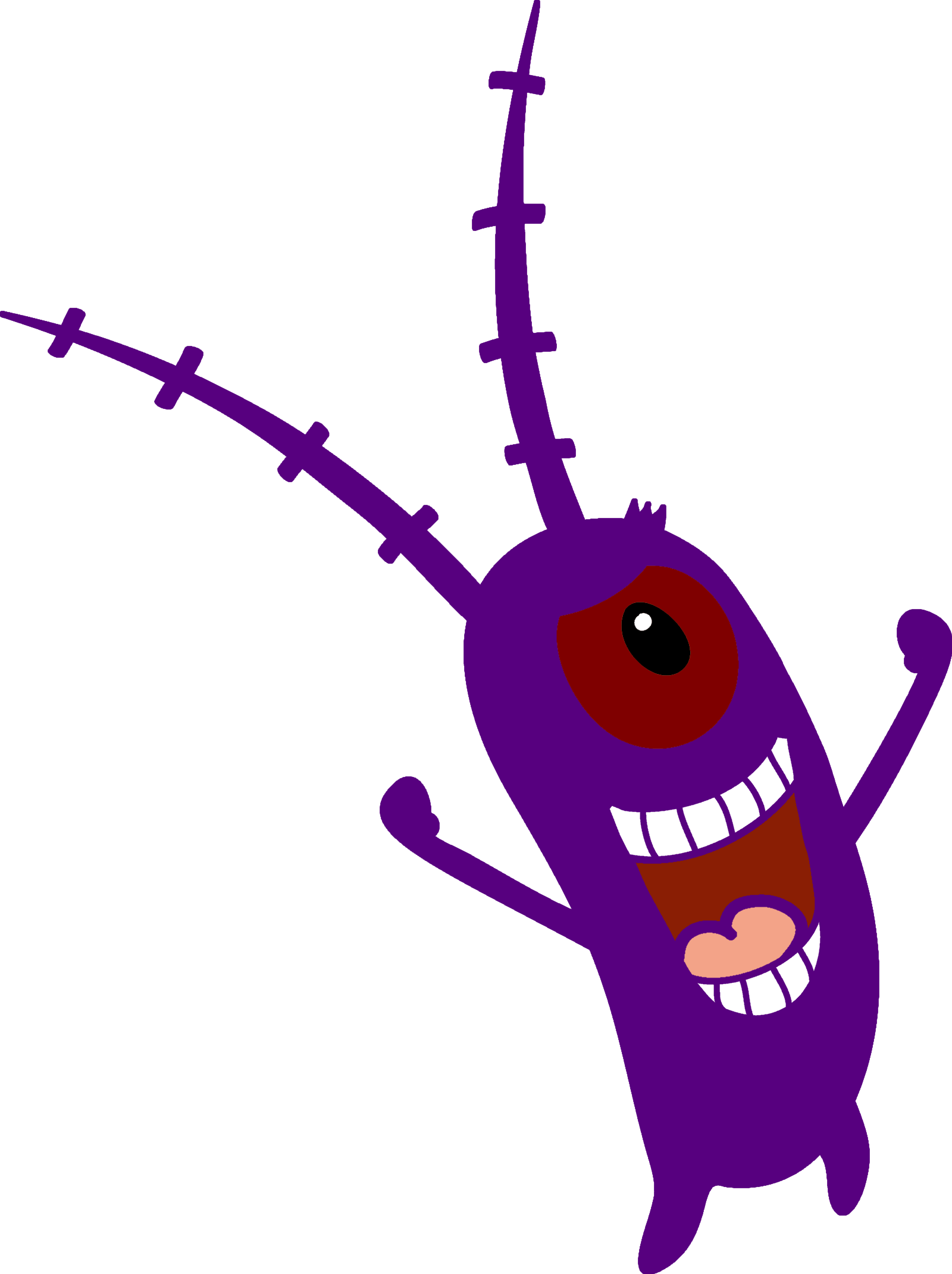 Dark Plankton - Sheldon Plankton (1600x2140), Png Download