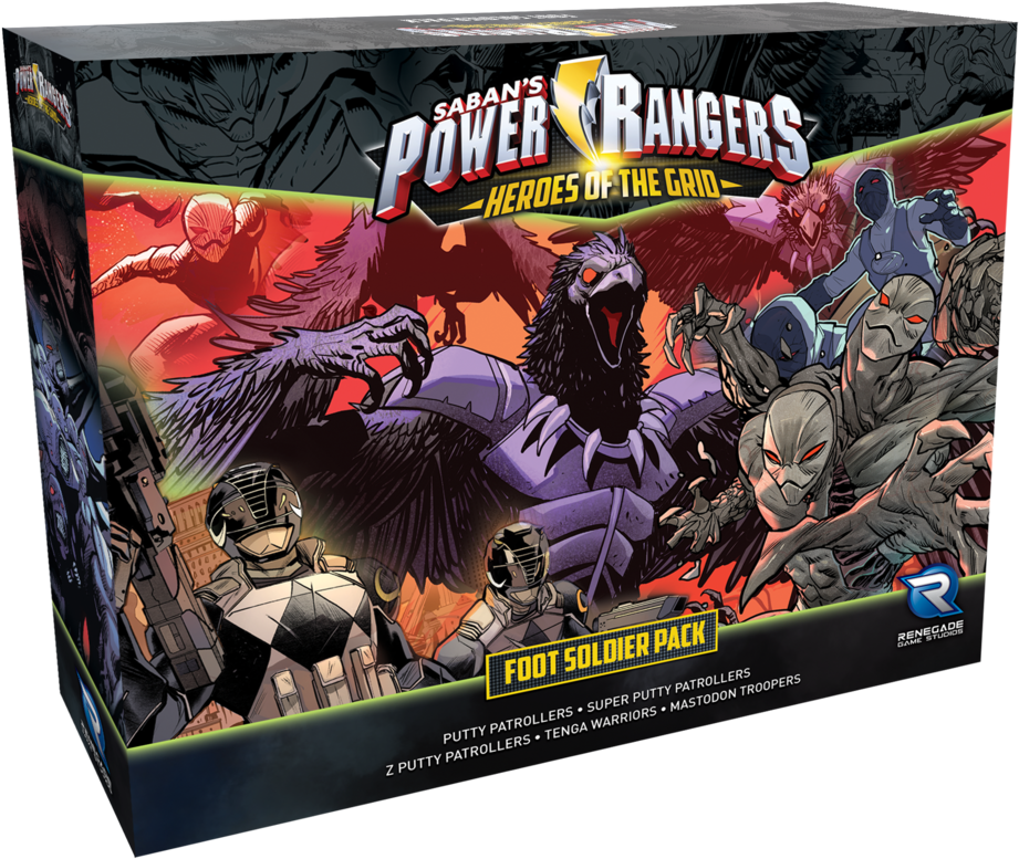 Rgb Power Rangers Foot Solider Box 3d Rgb - Power Rangers - Free Transparent PNG Download ...