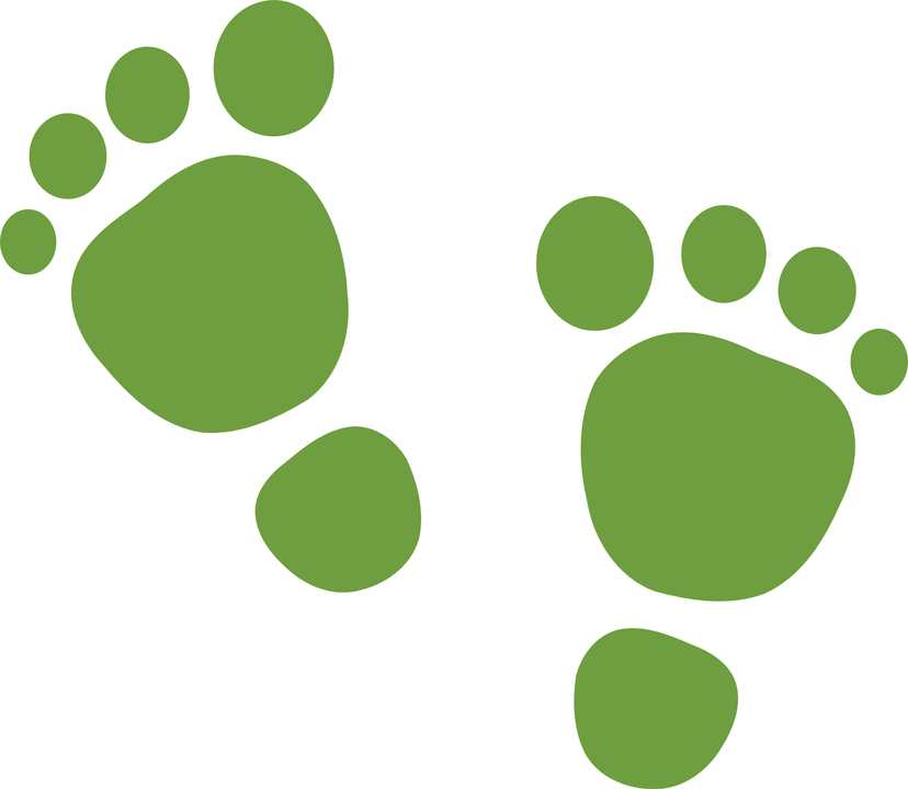 Big Foot Clipart Bare Foot - Baby Feet Clip Art (828x720), Png Download