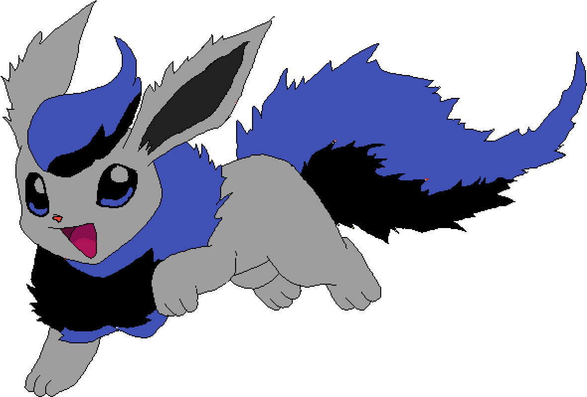 Flareon - Cartoon (1200x830), Png Download