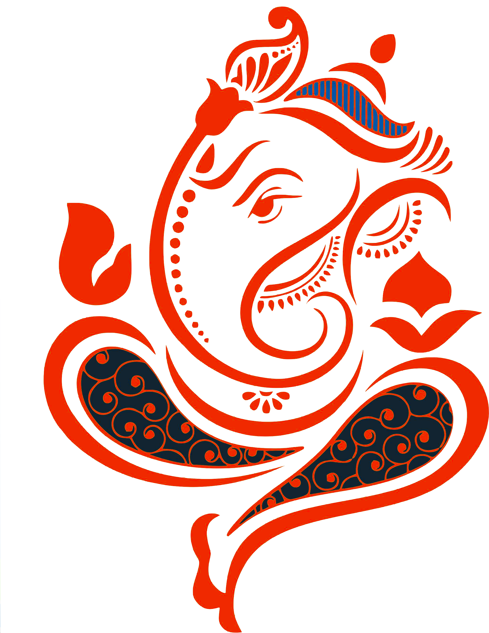 Minimalist Ganesha (2225x2789), Png Download