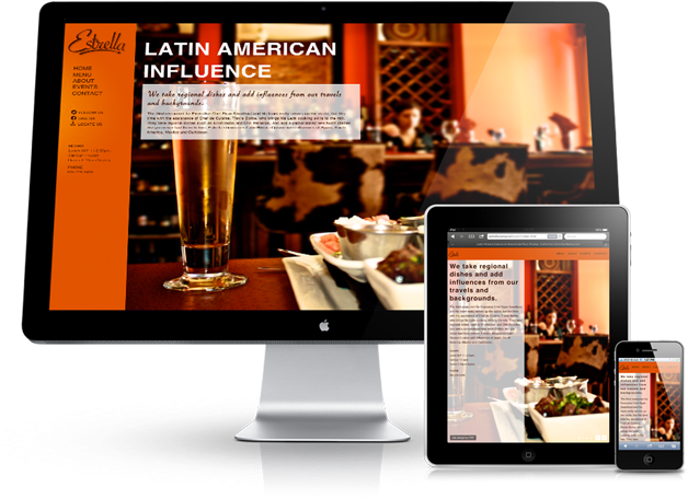 Mobile Friendly Restaurant Example Link - Responsive Design Restaurant (640x500), Png Download
