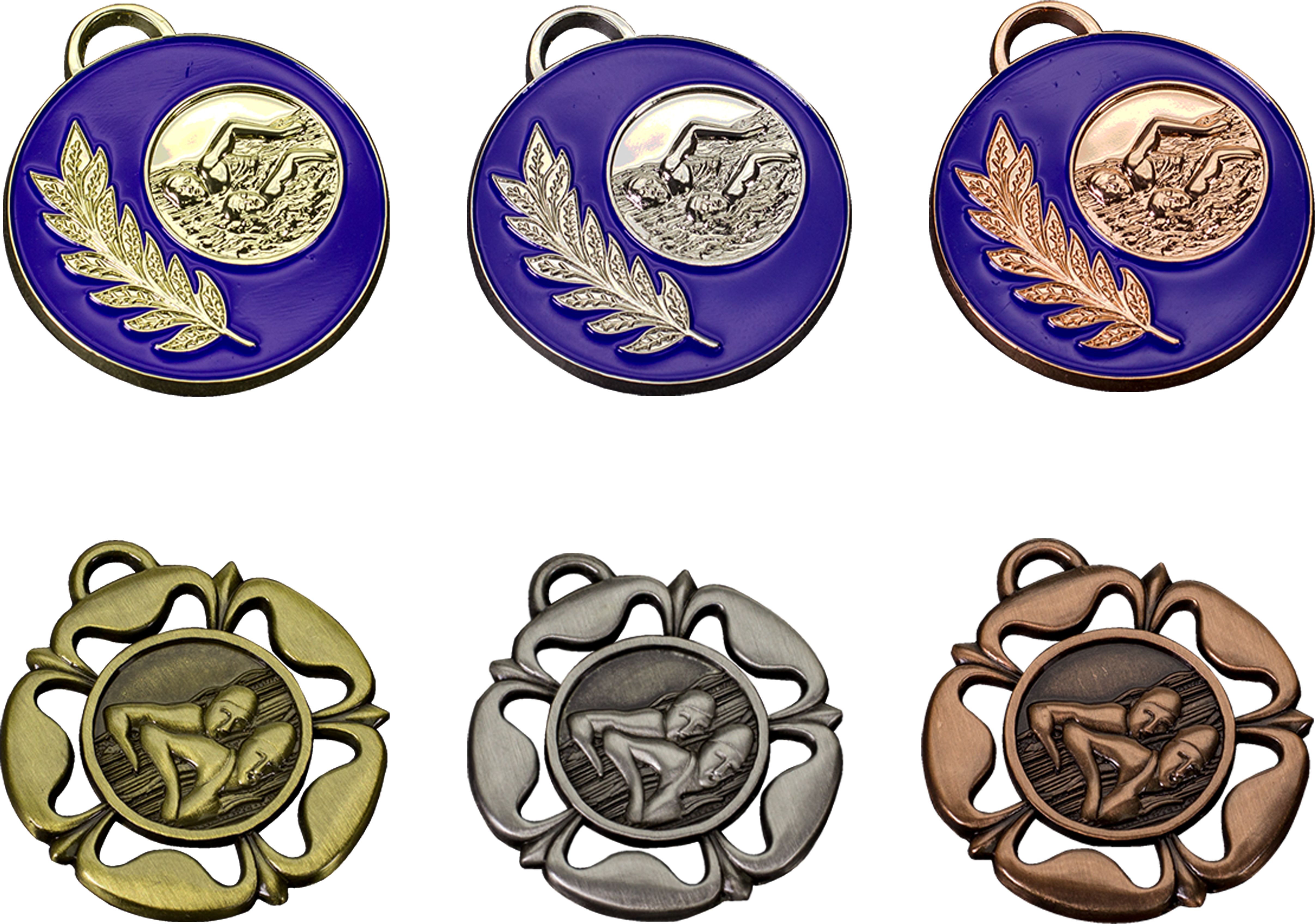 Web Offer Swimming Medals Award Ribbons - Badge (5480x4110), Png Download