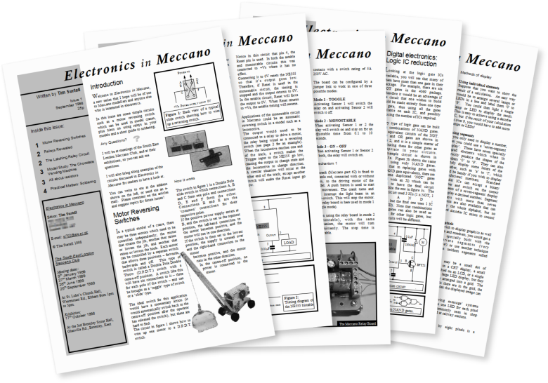 A Collage Of Electronics In Meccano Magazines - Document (780x546), Png Download