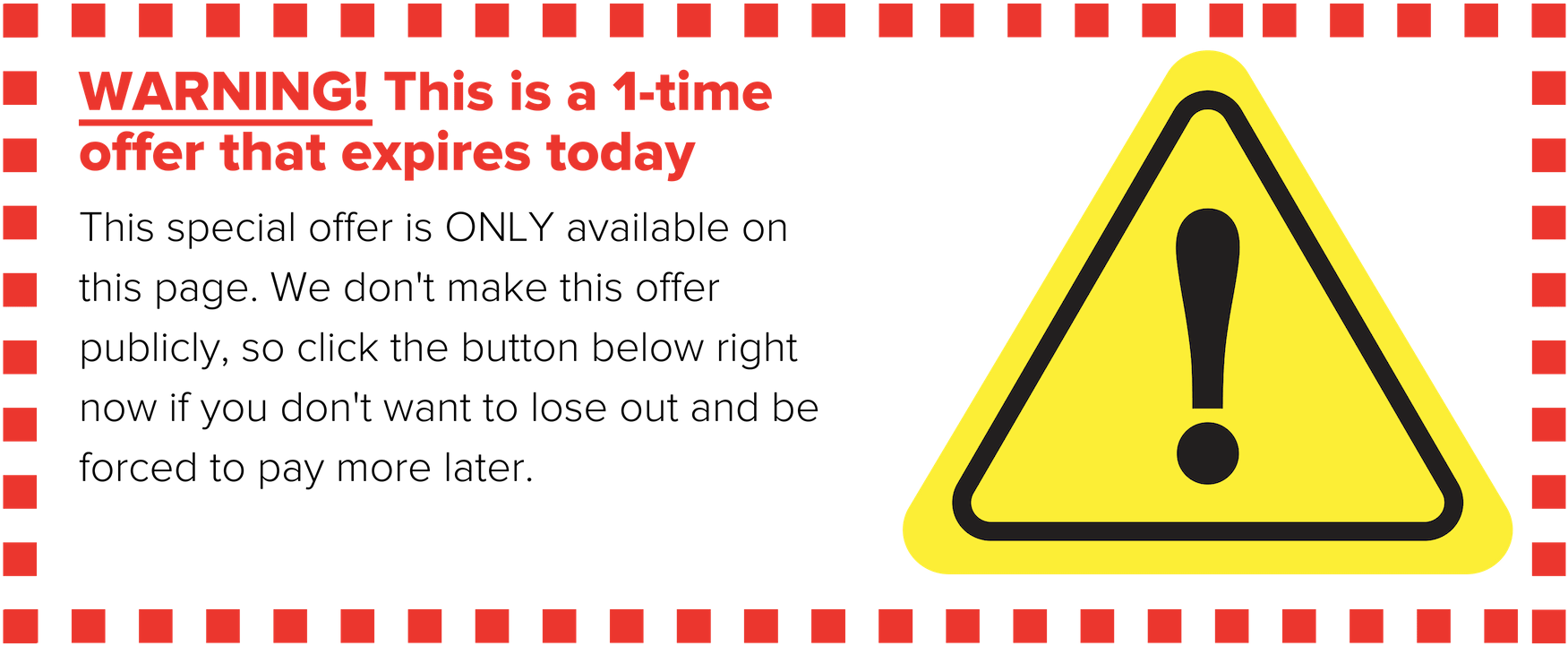 Click That Button Below Now - Traffic Sign (1758x727), Png Download