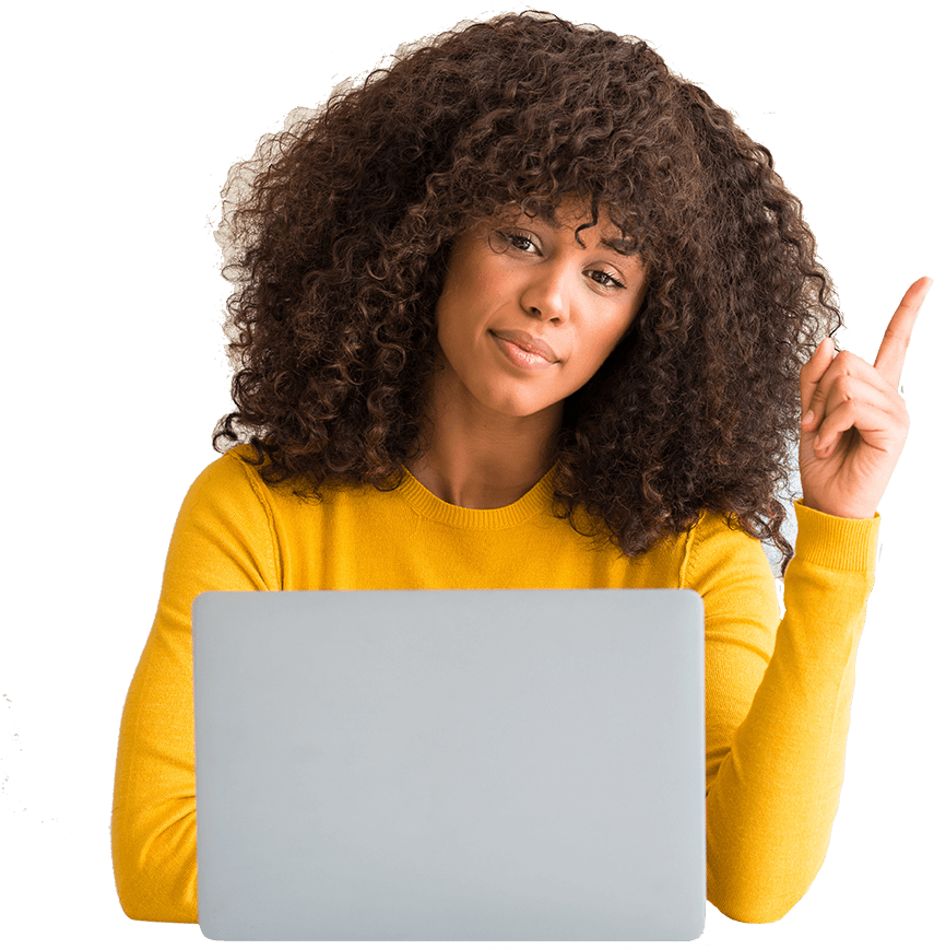 Happy Tea Girl - Afro (900x900), Png Download