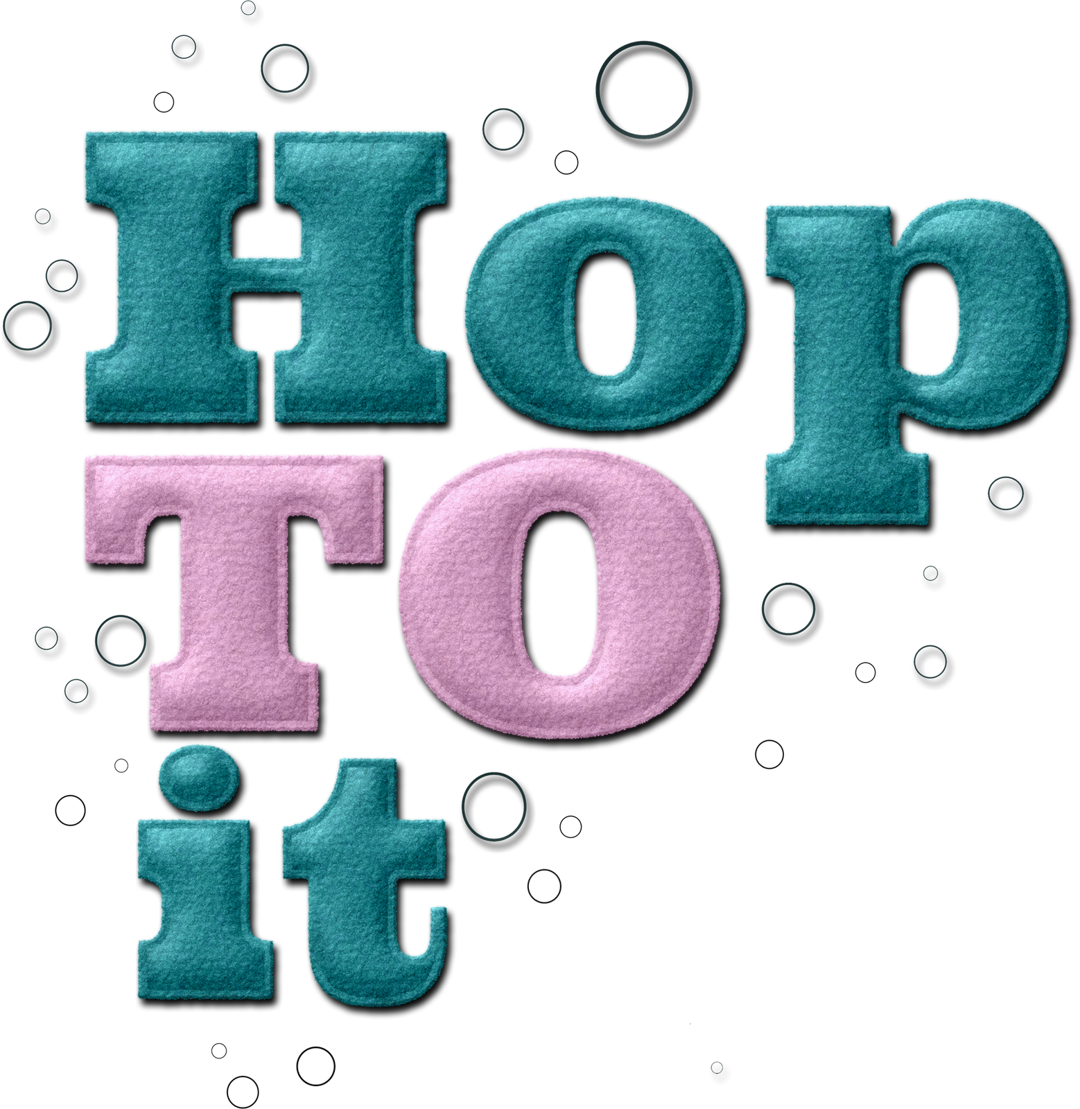 Hoppy Easter Word Art - Circle (1558x1600), Png Download