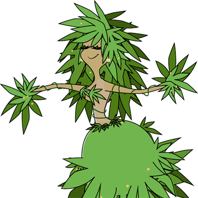 With A Vine Like Body Of Green Limbs, She's The Marijuana - Human Body (400x400), Png Download