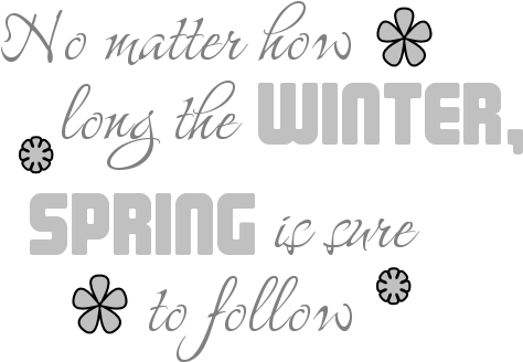 Spring Word Art - Winter Word Art Png (505x373), Png Download