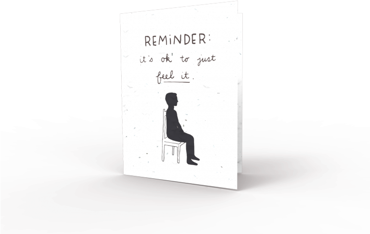 A Card That Says - Chair (750x505), Png Download