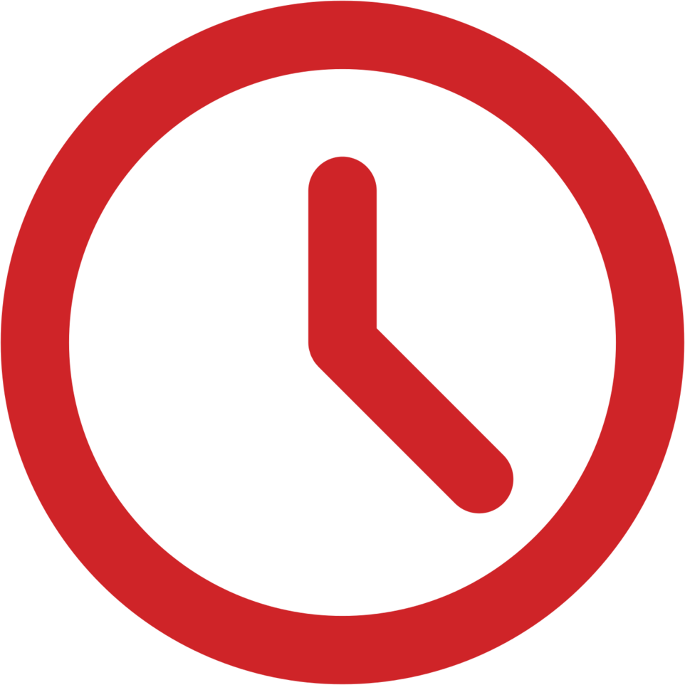 Clock-iconred - Exclamation Mark Flat Icon (962x962), Png Download