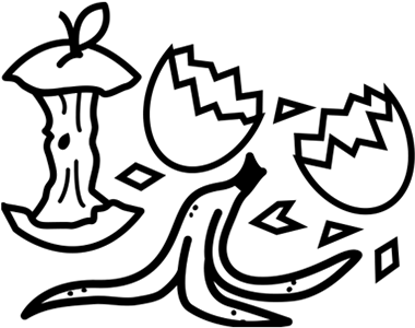 Garbage Drawing Easy (555x334), Png Download