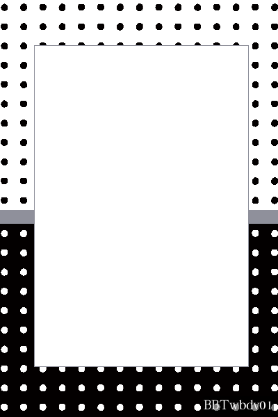 Polka Dot Border Templates Free This Png Templates - Black And White Polka Dot Border Template (400x600), Png Download