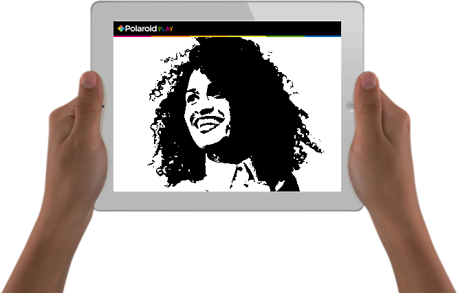 Use The 'stencilize' Button In The Polaroid Play Trace - Polaroid Play - 3d-druckstift (666x427), Png Download