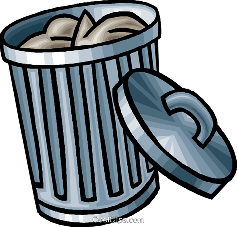 Garbage, Garbage Can Royalty Free Vector Clip Art Illustration - Tonne Clipart (480x459), Png Download