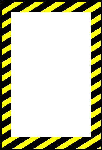 Vertical Caution Sign Custom Floor Tape Marking - Transparent Caution Sign (700x500), Png Download