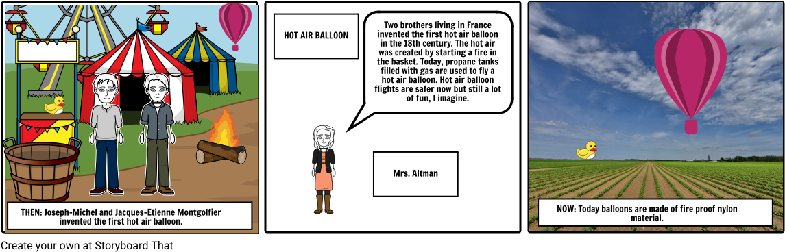 Hot Air Balloon - Cartoon (1164x385), Png Download