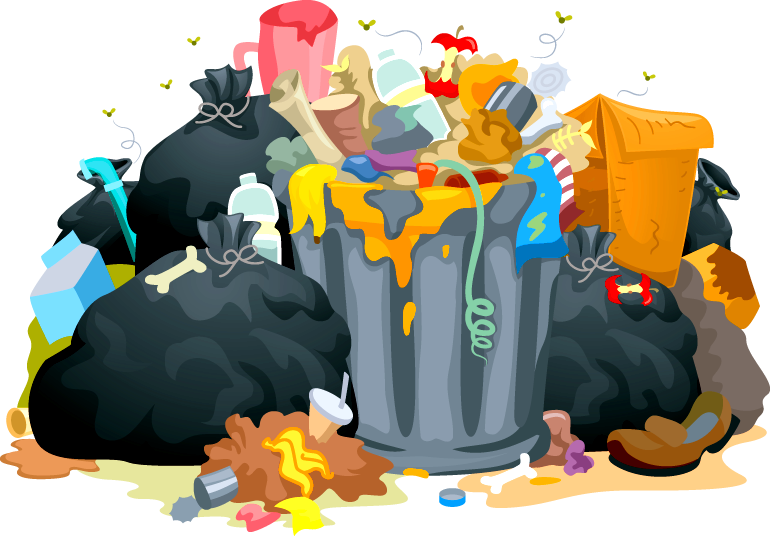 Trash Can Clipart Proper Disposal Garbage - Garbage Clipart (663x461), Png Download