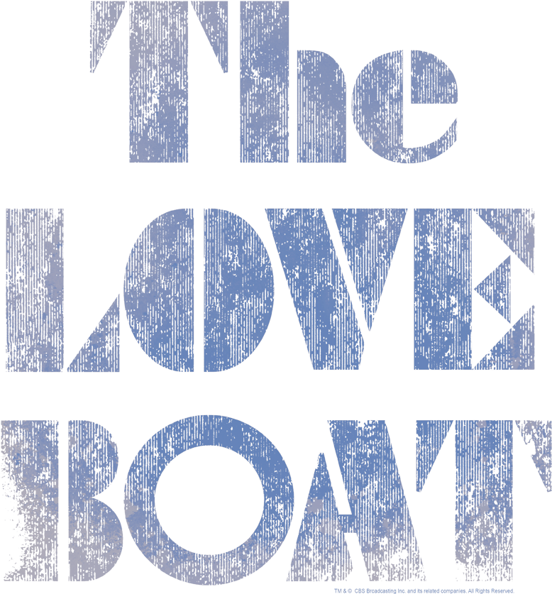 The Love Boat Distressed Juniors T-shirt - T-shirt: Love Boat - Distressed, 3x3in. (400x427), Png Download