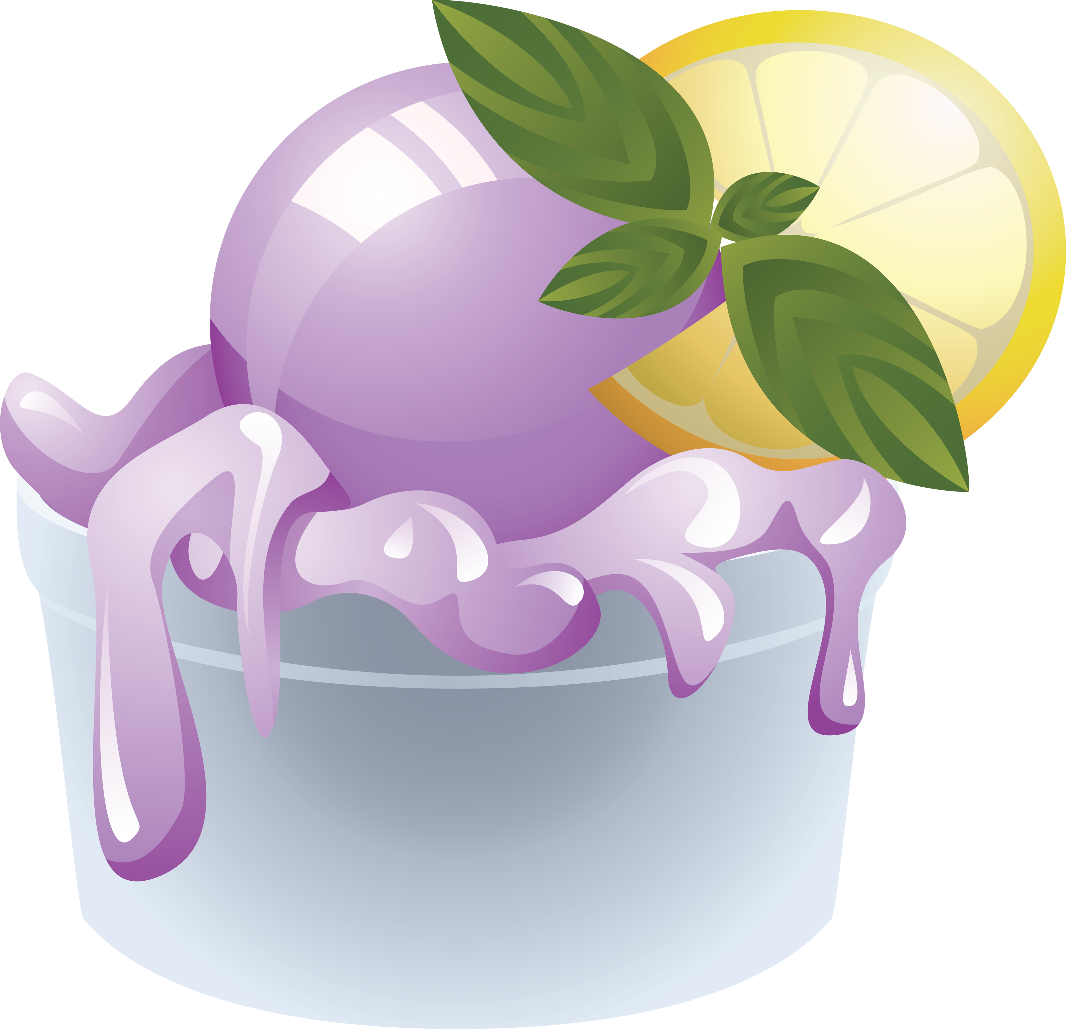 Free Icons Png - Ice Cream (3506x3385), Png Download