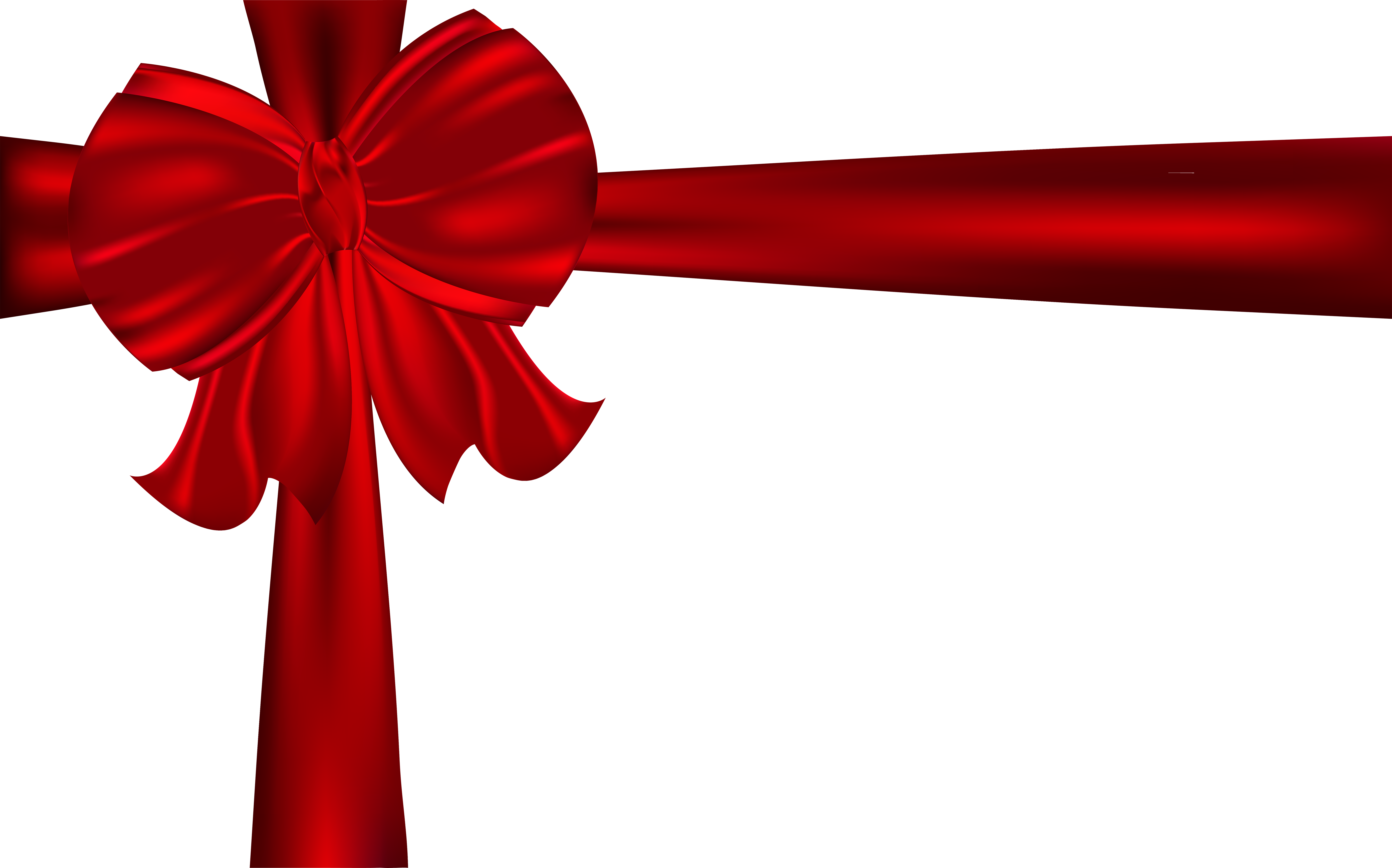 Elegant Red Deco Bow Png Clip Art Imageu200b Gallery - Elegant Red Bow (7000x4366), Png Download