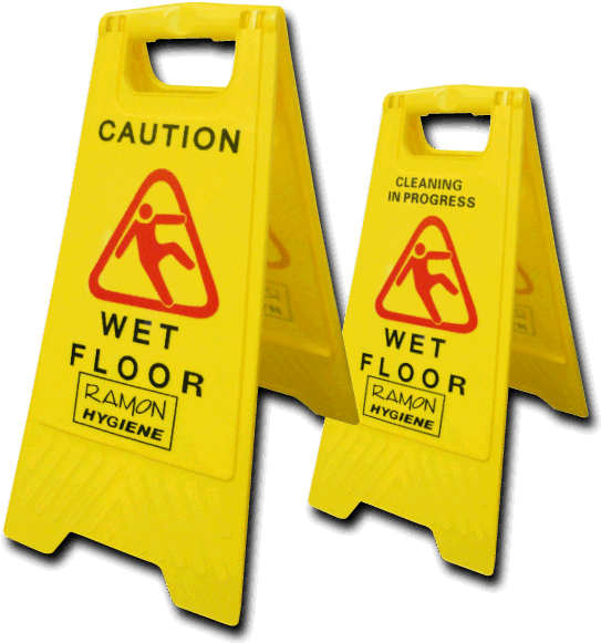 Safety Products - Wet Floor Caution Sign (591x591), Png Download