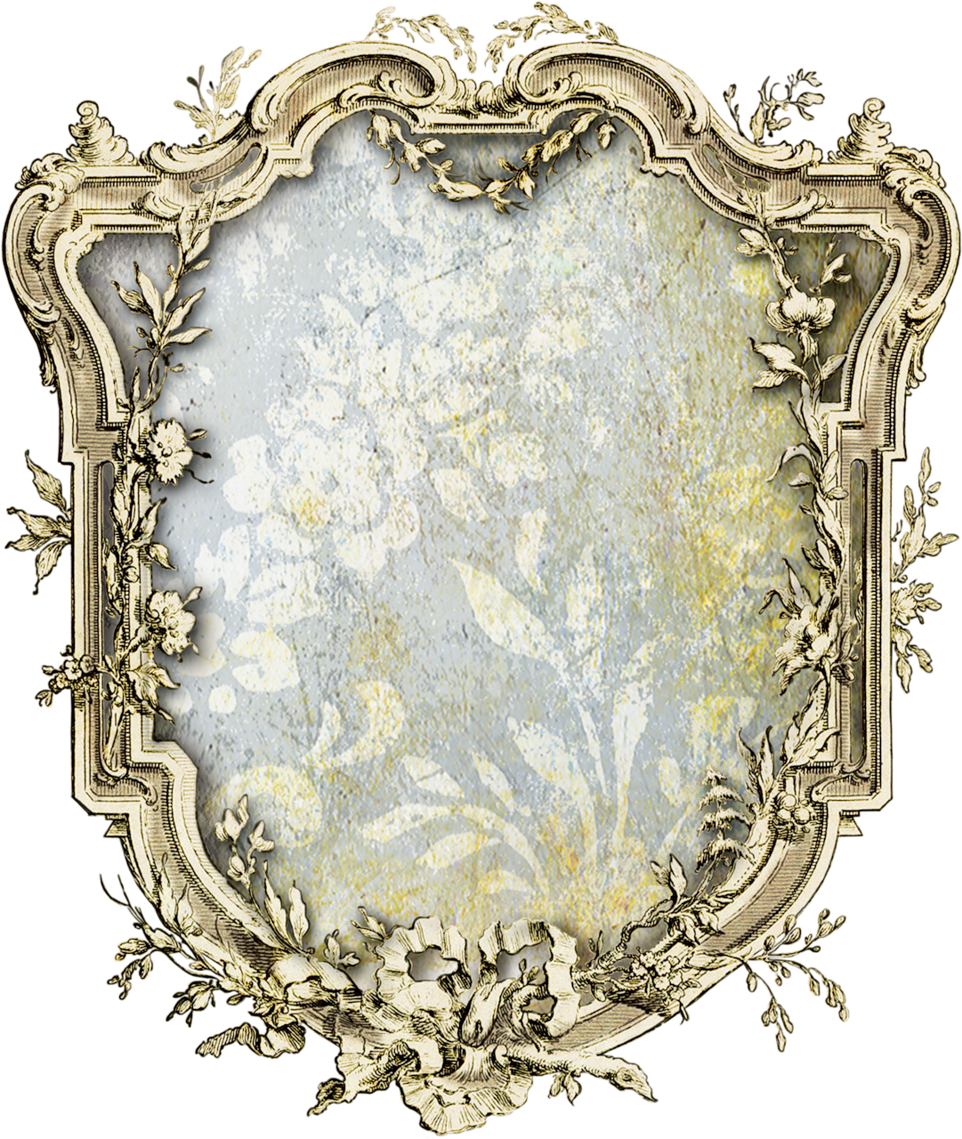 Láminas Vintage,antiguas,retro Y Por El Estilo - Handmade Broken China Pink Roses Oval Necklace (1081x1280), Png Download