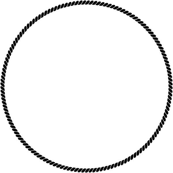 Clip Art Black And White Download Drawing Clip Art - Dana Decals Curlz Dotted Monogram Wall Decal, Black (500x500), Png Download