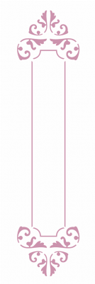 Stencil Moldura Bastão - Stencil (300x400), Png Download