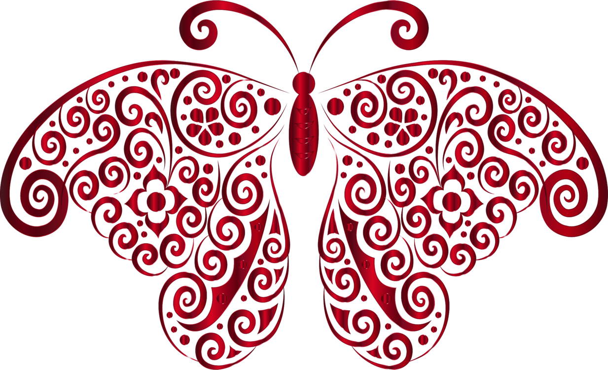 Butterfly Silhouette Visual Arts Cdr Line Art - Butterfly Silhouette Png (1233x750), Png Download