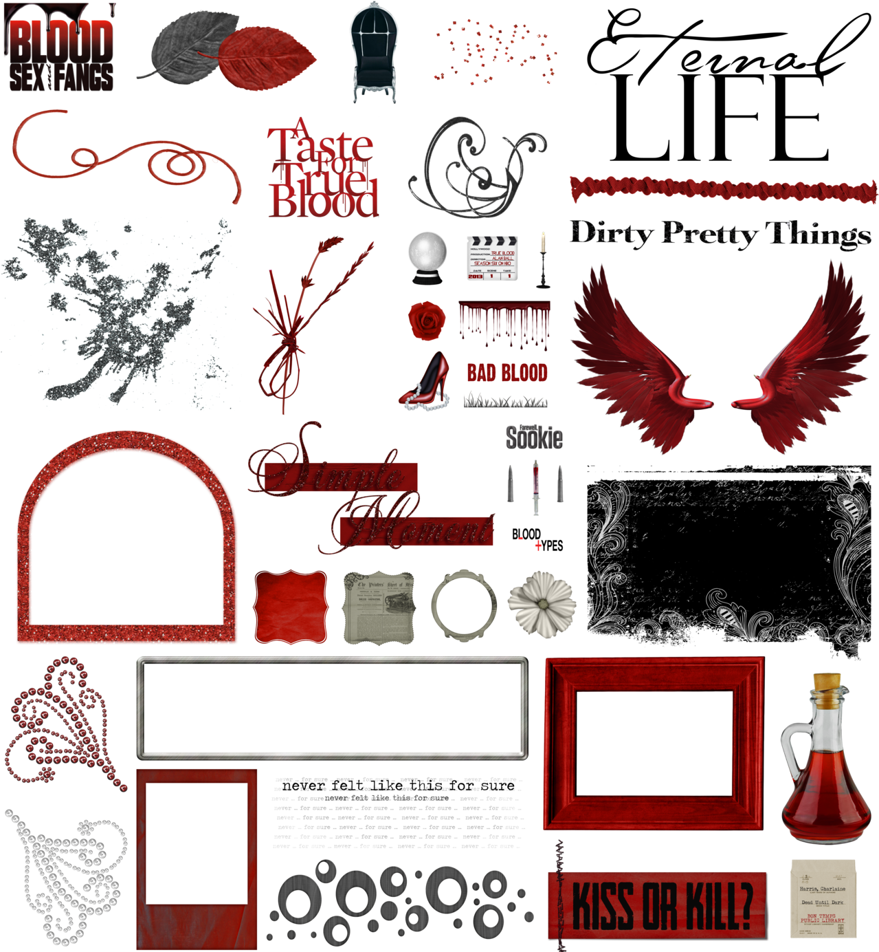 Vampire Clipart Transparent - Vampire Things Png (1280x1393), Png Download