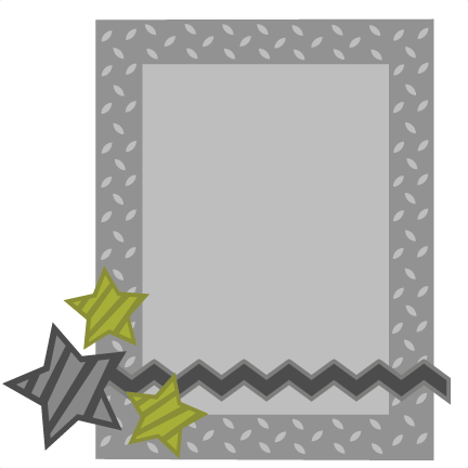 Metal Frame Svg File Zig Zag Border Svg File Military - Cute Gray Frame Png (432x432), Png Download