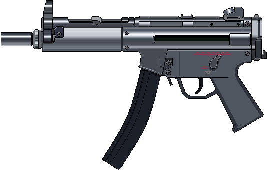 Km Submachine Gun By Ruiner - Sub Machine Gun Png (550x350), Png Download