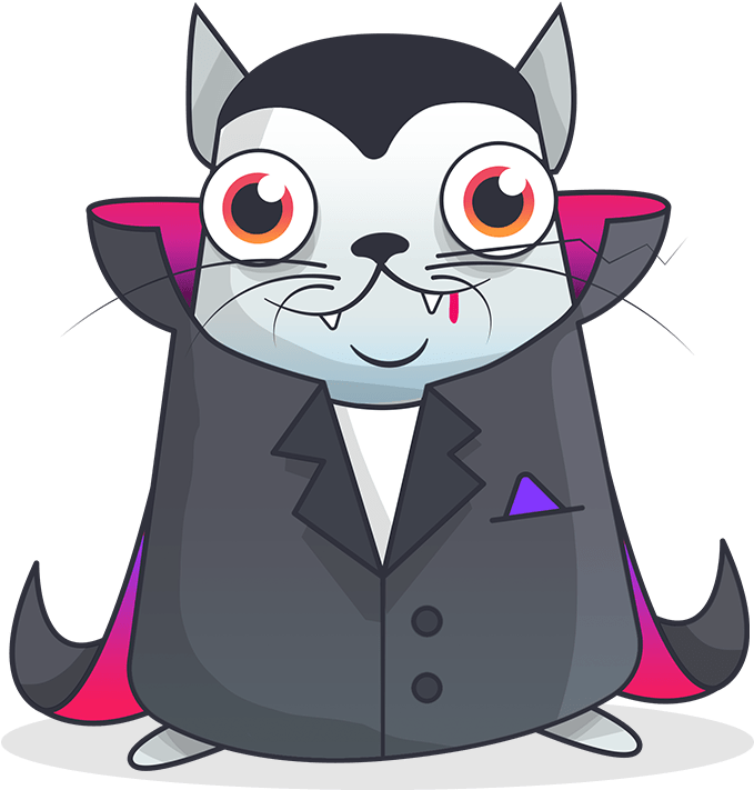 Cryptokitty Dracula Vampire Png - Fancy Cryptokitties (1200x1200), Png Download